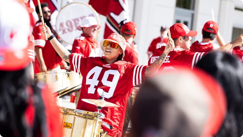 Niner Noise in custom 49ers colors